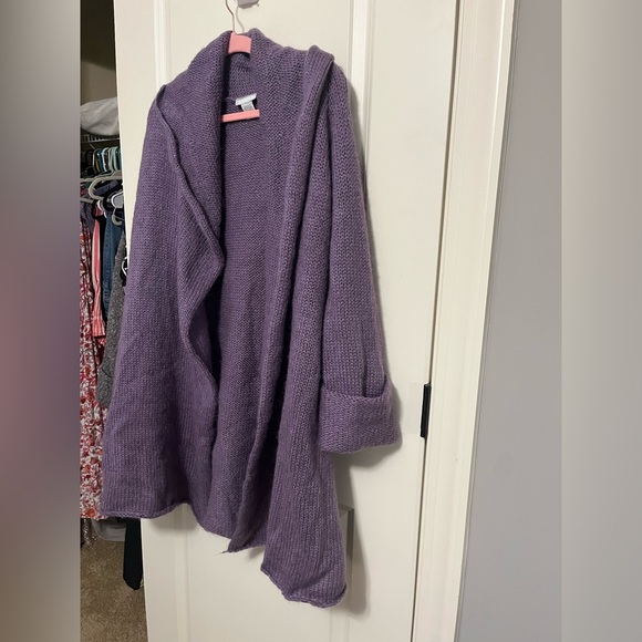 Soft Surroundings Wool Telluride Topper Duster Cardigan Size Large Petite - Picture 7 of 11